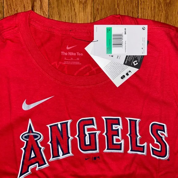 Shohei Ohtani Anaheim Angels Japanese Nike T-Shirt Size Medium & XL NEW - Picture 2 of 5